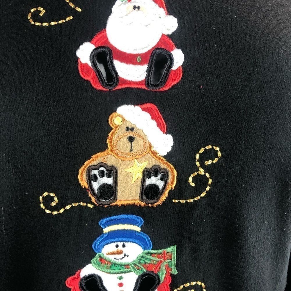 Reference Point long Sleeve Christmas Top Size S - Picture 3 of 7